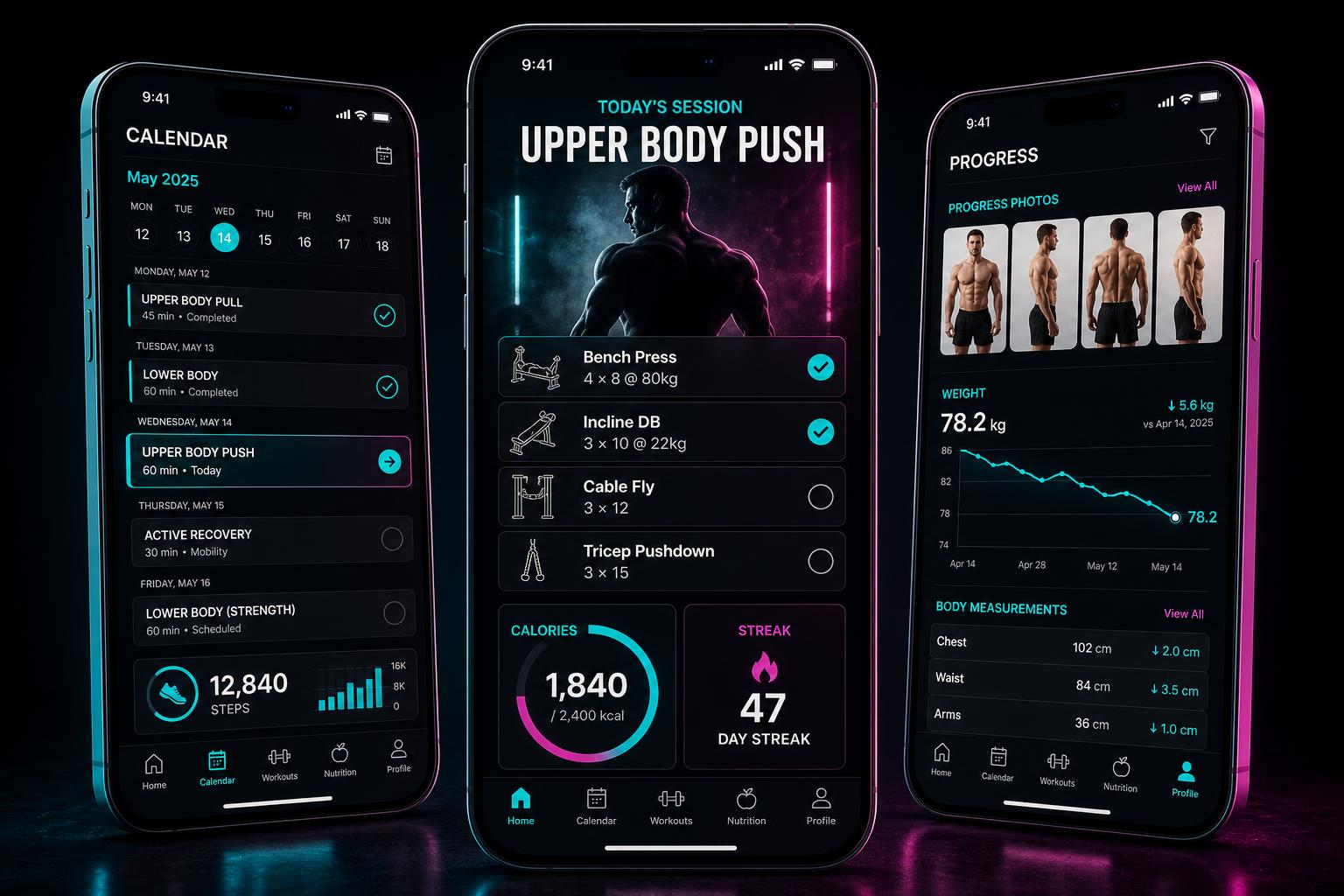 Branded fitness client mobile app